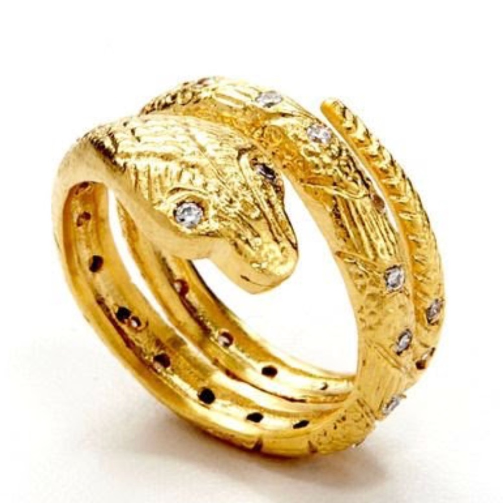 Gold Snake Ring - Picture 2 of 5